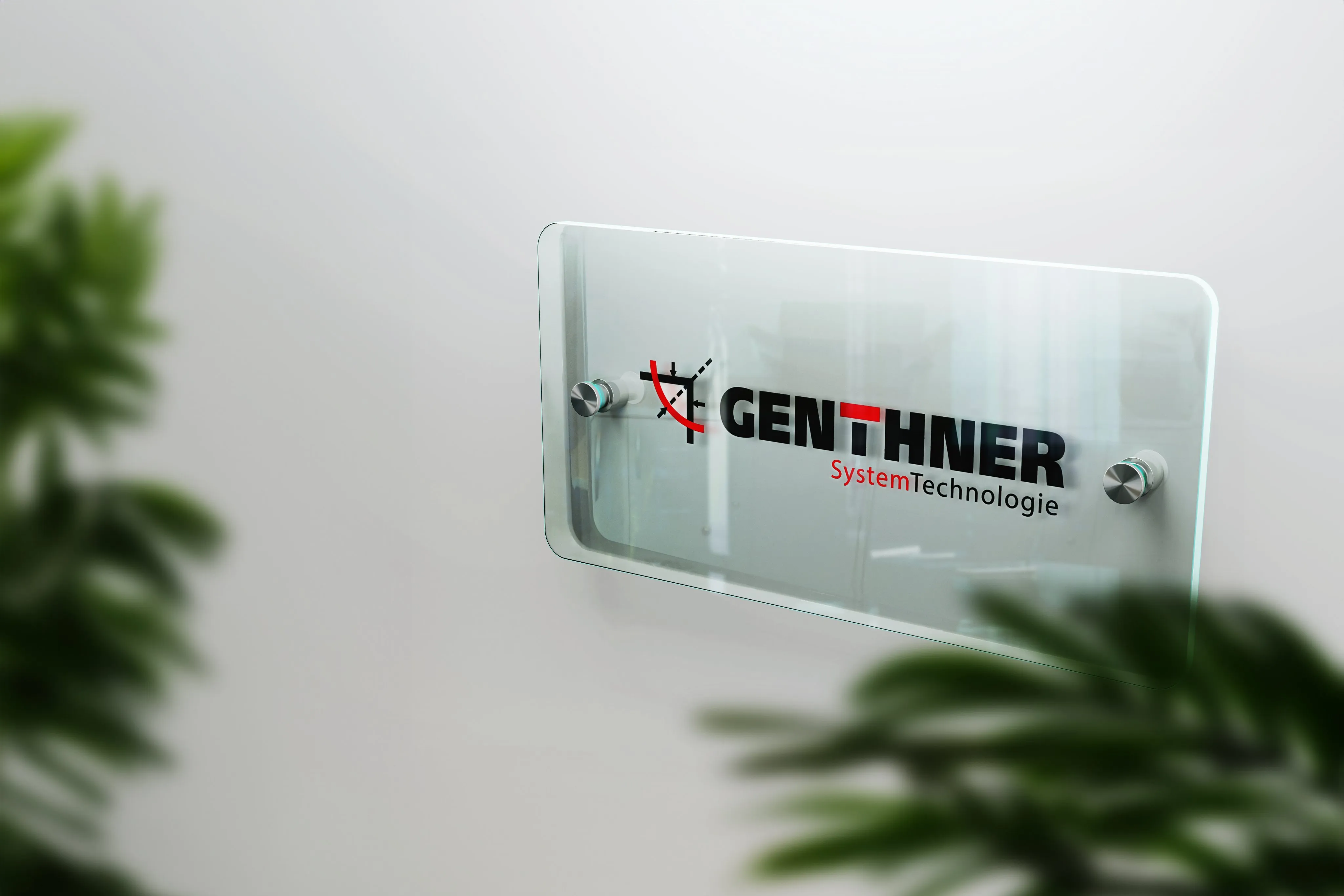 GENTHNER Logo auf einem Schild